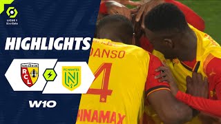 RC LENS  FC NANTES 4  0  Highlights  RCL  FCN  20232024 [upl. by Nosneh]