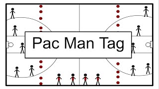 Elementary PE Games Pac Man Tag [upl. by Ahsertal928]