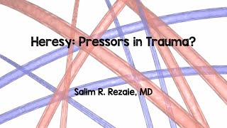 Vasopressors in Trauma [upl. by Enorel]