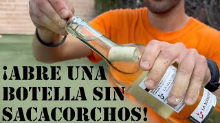 Abrir una botella de vino sin sacacorchosdescorchador🍷🍾 [upl. by Initof]