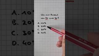 Was ist die Lösung 🤔 Und wie würdest du das rechnen 👀 prozente mathe rätsel [upl. by Elamrej]