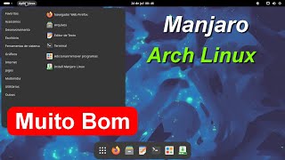 Manjaro Gnome Linux Distro Arch Linux para Iniciantes Bonito Rápido e Fácil de usar [upl. by Gierc20]