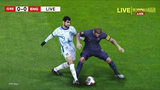 LIVE Greece vs England  UEFA Nations League 2024  Football Live Match Today eFootball Pes21 Game [upl. by Onitrof997]