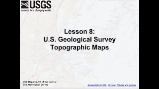 Lesson 8  US Geological Survey Topographic Maps [upl. by Charlton8]