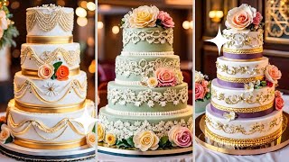 4 Tier wedding cake designs wedding cake [upl. by Shererd]