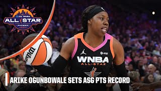 ALLSTAR GAME HISTORY 👏 Arike Ogunbowales 34 PTS sets scoring record 🏀  2024 WNBA AllStar Game [upl. by Soloman]