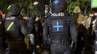 Palästina Demo am Südstern Berlin völlige Eskalation und Polizeigewalt [upl. by Tila]