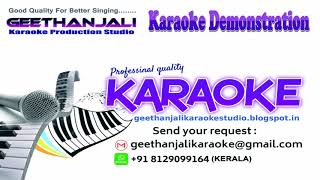 AARUM AARUM KAANATHE CHUNDATHE KARAOKE NANDHANAM GEETHANJALI KARAOKE STUDIO [upl. by Eidok56]