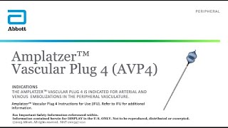 How to prep and deploy the AMPLATZER Vascular Plug 4 [upl. by Nitsa]