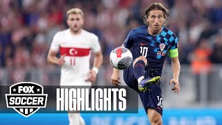 Croatia vs Turkey Highlights  European Qualifiers [upl. by Lilyan]