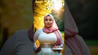 Curvy PlusSize Hijab Girl in Stylish Outfit  AI Model Look Book virtualinfluencer virtualmodel [upl. by Peterus]