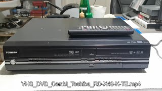 VHS DVD HDD Combi  Toshiba RDX48KTE [upl. by Rialb]