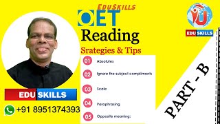 Edu Skills OET Reading Part  B Strategies amp TipsOET made easyTo fall in love with OET28 1 23 [upl. by Thaddaus]