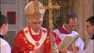 Pope Benedict XVI Mass in Westminster Cathedral  Full Video [upl. by Rubina]