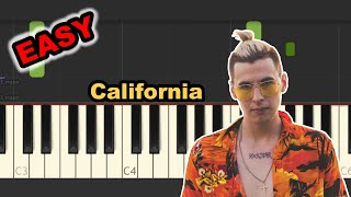 White 2115  California Piano Tutorial [upl. by Yssirk]