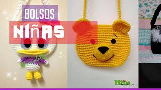 Bolsos Tejidos a Crochet para Niñas [upl. by Ddat]