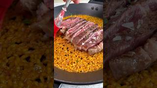 Arroz con chuleta estilo Dani García 🥩🥘 ¡Un arroz con estrella michelín 👨🏻‍🍳 recetas paella [upl. by Kristina438]