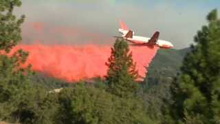 DC10 Airplane Drops Fire Retardant [upl. by Isabella]