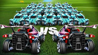 50 PLATINOS VS 2 SUPERSONIC LEGENDS EN ROCKET LEAGUE [upl. by Ecyar233]