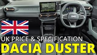 Dacia Duster UK Price amp Specifications Announced  4K [upl. by Norad]