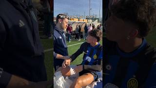 Andrea Fratino detto “sbarazzino” 😂⚽️ osteopata thrust asmr youtuberleague [upl. by Irehs]