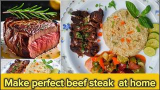 Beef Streak at Home  beef steak recipe [upl. by Beore428]