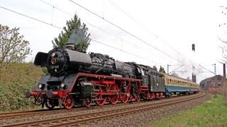 German Pacific Steam Locomotives in Ruhr District April 2013 [upl. by Lubow]