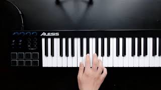 DEORRO  FIVE HOURS  Instrumental Remake Cover   Alesis V49 midi keyboard [upl. by Erl]