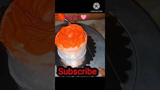 somas diary Cake rose🩷decoration [upl. by Silirama182]