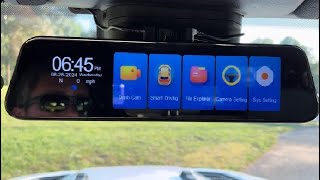 P12 Plus 4K WiFi Rear View Mirror Camera Interesting Rear View Mirror  4K Front Facing Dash Cam [upl. by Anayk]