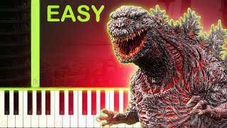 Persecution Of The Masses  SHIN GODZILLA  EASY Piano Tutorial [upl. by Aleusnoc]