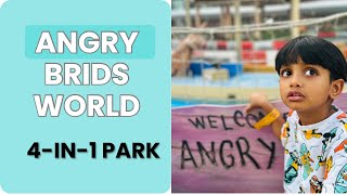 Angry birds world  4In1 amusement park in Qatar  kids Fun  Eid Days Doha festival city [upl. by Cadmann]