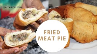 Fried Meat Pie  Pastels de Viande Fataya  African food recipe [upl. by Anifesoj]