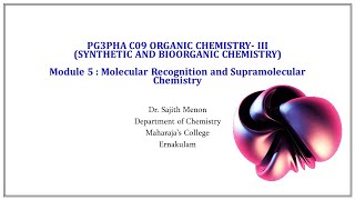 Supramolecular Chemistry  Introduction  III Sem MSc Pharmaceutical Chemistry  Malayalam [upl. by Irek]