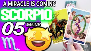 Scorpio ♏️❎ A MIRACLE IS COMING❎ horoscope for today JANUARY 5 2024 ♏️ scorpio tarot JANUARY 5 2024 [upl. by Ahsekram]