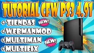 Tutorial Instalar CFW en PS3 491  Tiendas Multiman WebMAN  FIX Mltitiendas  el más Fácil de YT [upl. by Odille]