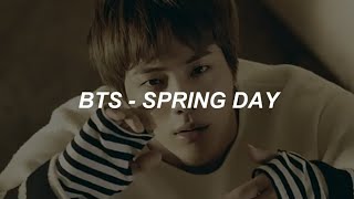 BTS 방탄소년단  Spring Day 봄날 Easy Lyrics [upl. by Nevaeh]