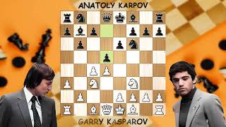 Garry Kasparov 1 vs 0 Anatoly Karpov  Queens Indian [upl. by Ssur]