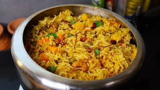 വെജിറ്റബിൾ ബിരിയാണി  Veg Biriyani Kerala Style Malayalam Recipe  Cooker Vegetable Biriyani Lunch [upl. by Hanikehs]