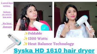 Syska Hair dryer review My 4 years experience with it✨  under 799– [upl. by Stauder443]