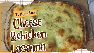 Cheese amp Chicken Tikka Lasagna Recipe  simple and Easy Lasagna Recipe [upl. by Asusej]