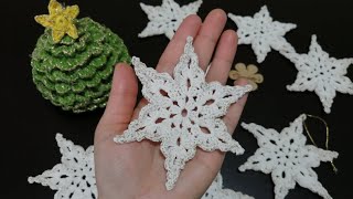 Copo de nieve a Crochet ❄️❄️ [upl. by Jodie]