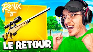 Le PREMIER SNIPER de FORTNITE de RETOUR sur le CHAPITRE 2 REMIX [upl. by Burris]