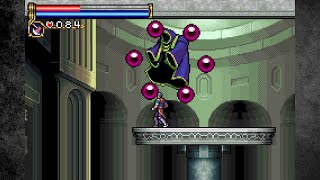 Castlevania Circle of the Moon Part 4 Triumph Hallway amp Outer Wall  Necromancer Defeated [upl. by Anauj]