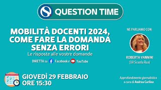 Mobilità docenti 2024 come fare la domanda senza errori [upl. by Garland]