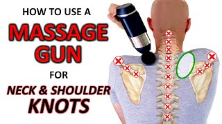 How to Use a Massage Gun to Loosen Tight Neck amp Shoulders [upl. by Coombs682]