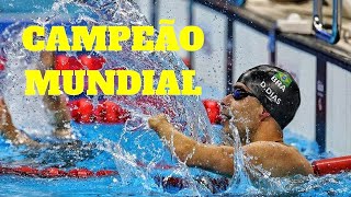 Daniel Dias nadador Paralímpico do Brasil Campeão Mundial 50m costas classe S5 [upl. by Dric868]