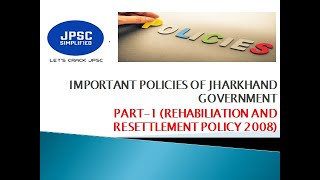 DISPLACEMENT REHABILITATION AND RESETTLEMENT POLICY 2008 PART1 [upl. by Apfel]