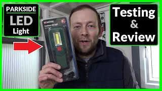 Parkside Cordless LED Light PALA 2000 A1 Review amp Testing [upl. by Eenrahc]