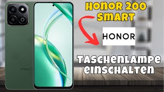 Honor 200 Smart Taschenlampe einschalten 📱 [upl. by Airec347]